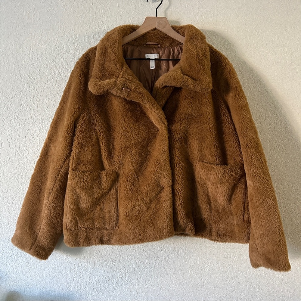 🌷Leith Tan Teddy Jacket—1X